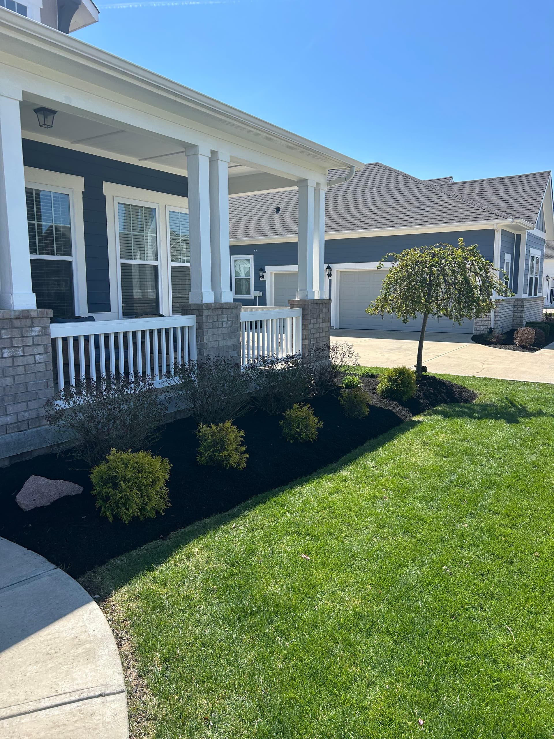 Gallery photos for Fresh Black Mulch Install Gives Westfield Home Serious Curb Appeal: Image #3