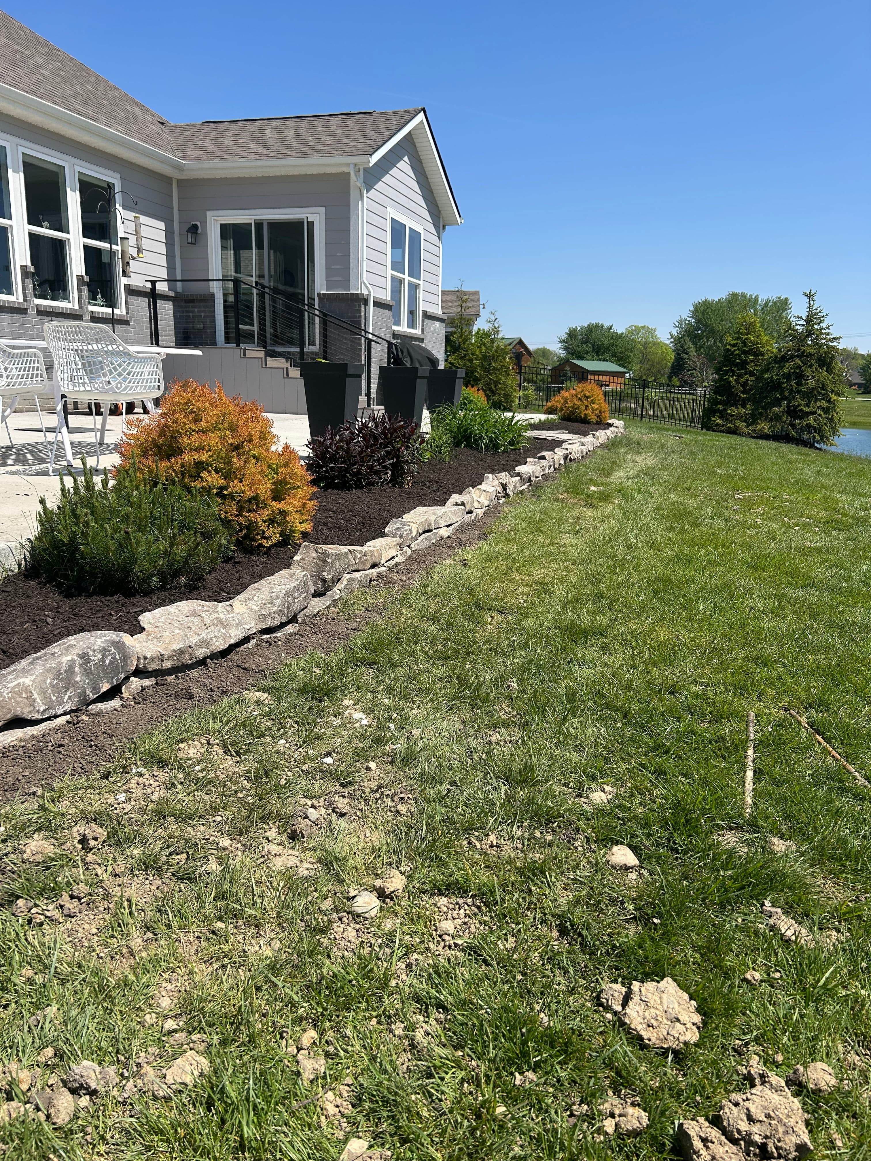 Project Natural Stone Edging Installation in Fishers image