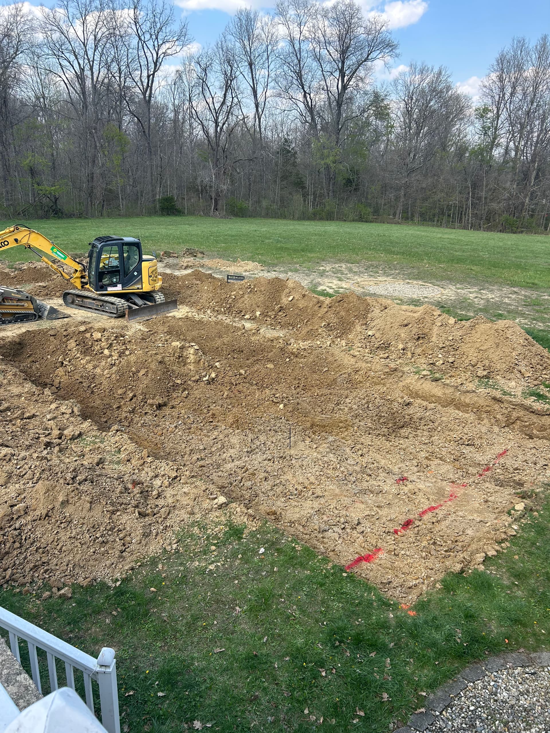 Gallery photos for 20x40 Vinyl Pool Build in Progress - Footers Poured and Taking Shape: Image #2